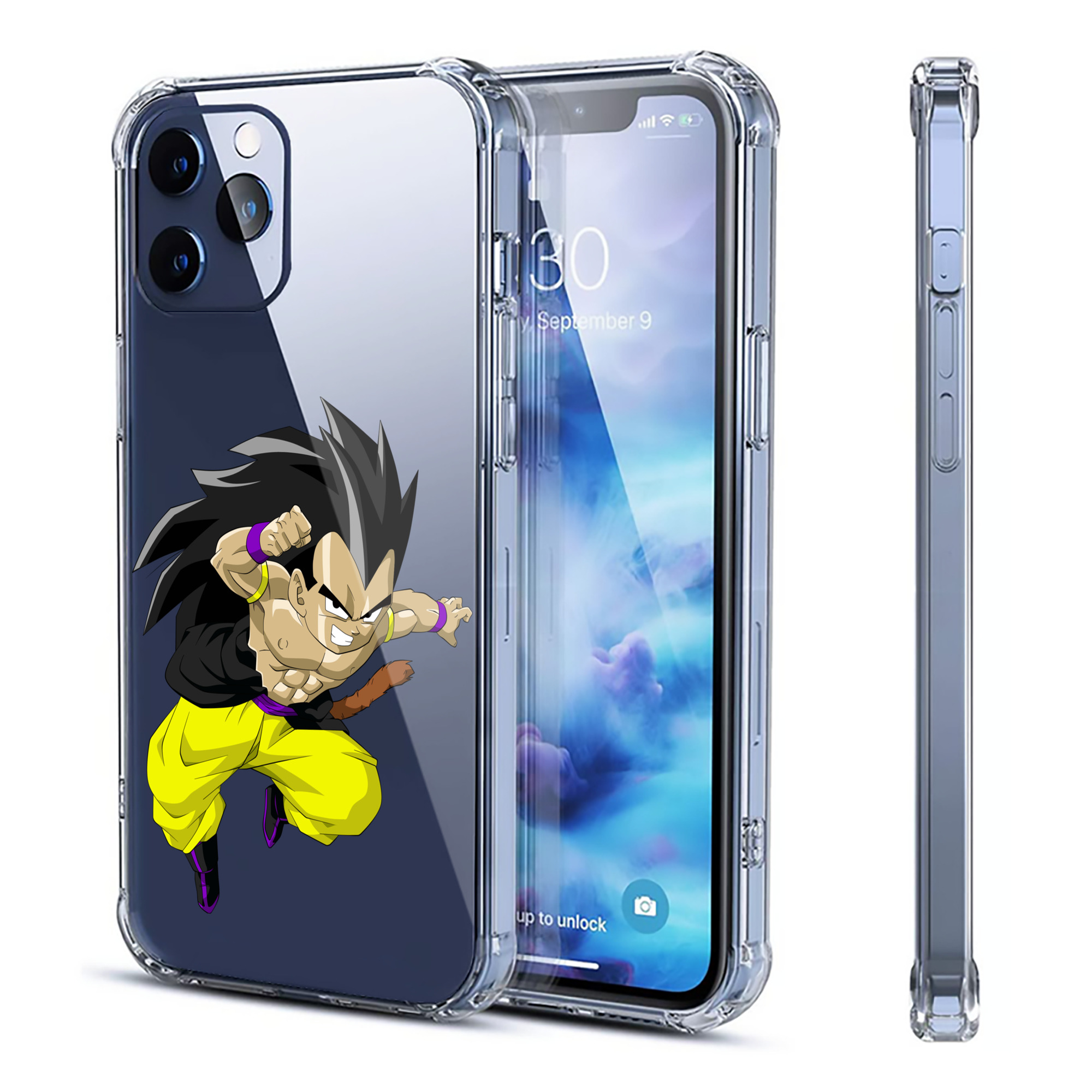 （画像用） ドラゴンボール ベジータ四世（Bejīta Yonsei）DRAGON BALL Vegeta IV 【iPhone 12シリーズ対応】透明スマホケース（クリアソフトケース）